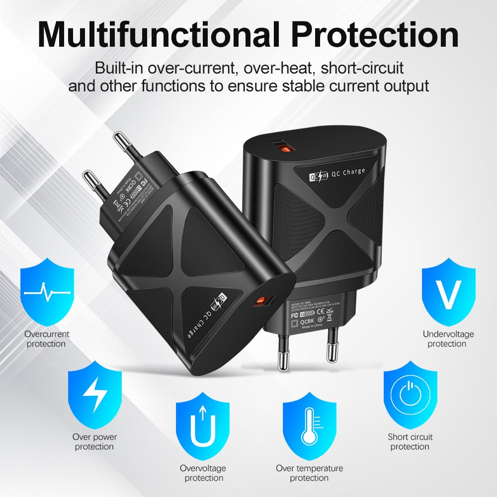 68W Super Fast Charger – Universal Mobile Phone Fast Charging Adapter