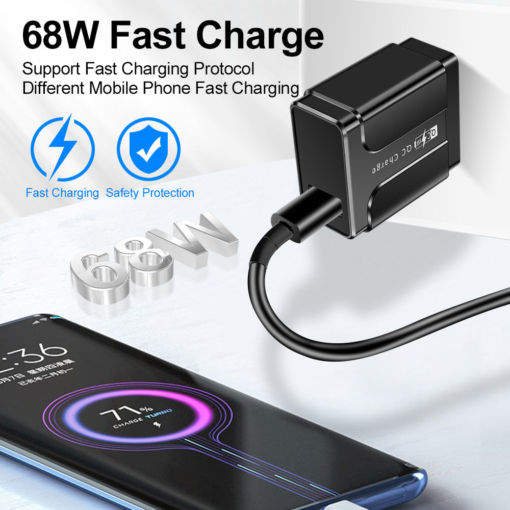 68W Fast Charging Head – Compact Super Fast Phone Charger