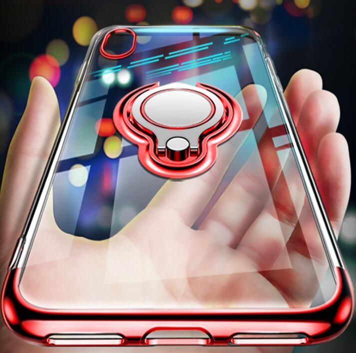 Clear Grip Phone Case – Magnetic Ring Stand & Slim Protection
