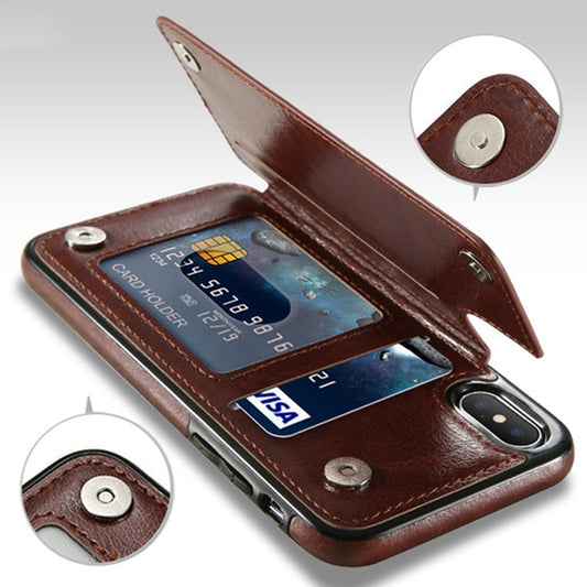Leather Wallet Phone Case – Card Slots & Slim Folio Design