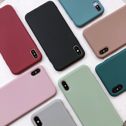 Silicone Phone Case – Soft Touch, Candy Colors & Drop Protection