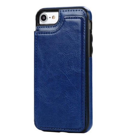 Leather Wallet Phone Case – Card Slots & Slim Folio Design