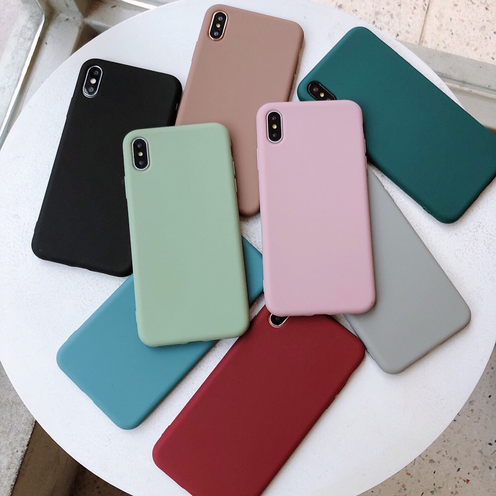 Silicone Phone Case – Soft Touch, Candy Colors & Drop Protection