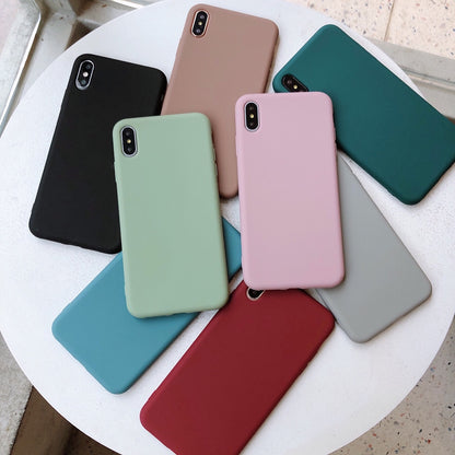Silicone Phone Case – Soft Touch, Candy Colors & Drop Protection